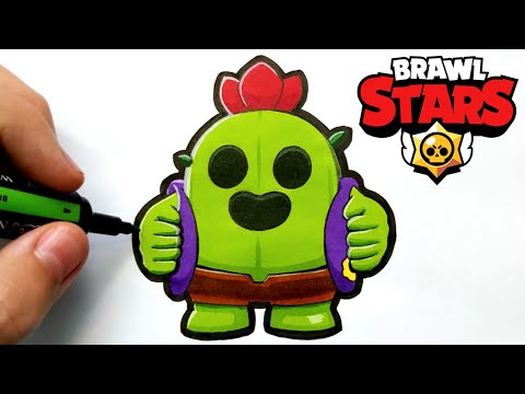 Comment dessiner Spike ! (Brawl Stars)