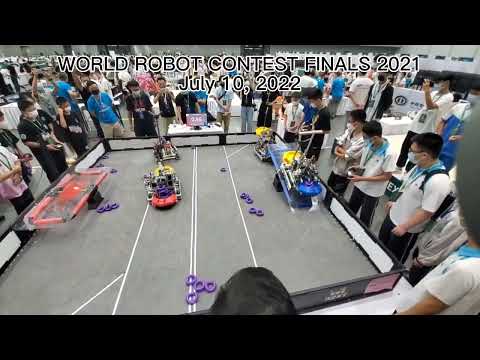 WORLD ROBOT CONTEST FINALS 2021, VEX VRC Tipping Point. 18566A & 906G match