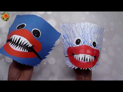 Как сделать Хагги Вагги на руку из бумаги для Тик Ток | Poppy Playtime | Huggy Wuggy DIY