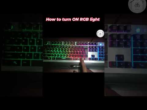 How to turn ON RGB light | ANT ESPORTS | Hey Dude