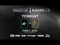 Stars and Golden Knights face off in crucial Game 3