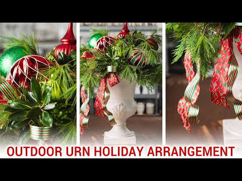 Designing an Outdoor Urn Arrangement for the Holidays | Episode 47 of Blossoms and Bourbon