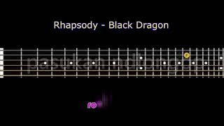 Rhapsody - Black Dragon guitar tutorial cover