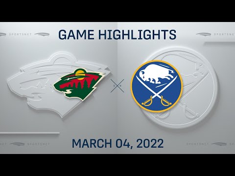 NHL Highlights | Wild vs. Sabres - Mar. 4, 2022