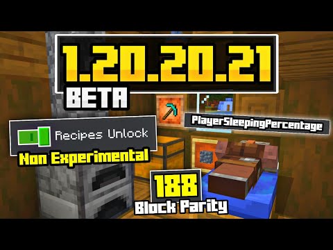 UPDATE 188 Block Parity Java Di Bedrock Minecraft Beta 1.20.20.21!