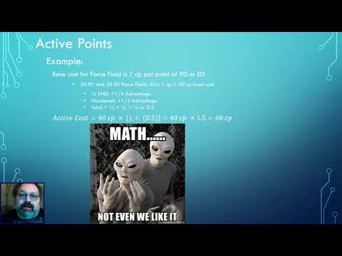 Hero System RPG - Base Points, Active Points, Real Cost, and Damage Class