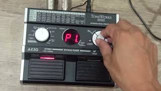 Video thumbnail for Toneworks Korg AX3G Modeling Signal Processor Sound Demo by Guitar Gear Spot