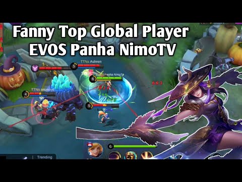 Fanny Top Global Player EVOS Panha NimoTV Gameplay Mobile Legends
