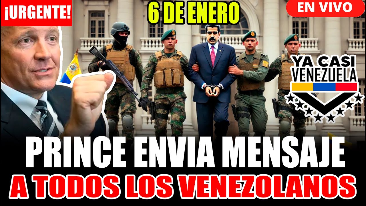 🔴EN VIVO: ERIK PRINCE  ENVIA MENSAJE A VENEZOLANOS YA CASI VENEZUELA