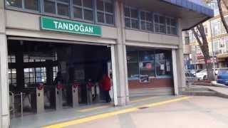 preview picture of video 'Tandoğan subway station in ANKARA TURKEY Anıtkabir :アタチュルク廟 最寄地下鉄駅'