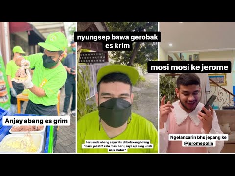 FADIL JAIDI JUALAN ES GRIM SAMPE NYUNGSEP GEROBAK NYA| TElPON JEROME MOSHI MOSHI 😂