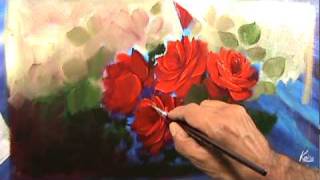 pintado rosas vermelhas segundo video