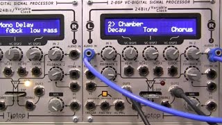 Video thumbnail for Modular Wild presents SOUNDS TipTop Audio ZDSP with Halls of Valhalla By Valhalla DSP by Modular Wild