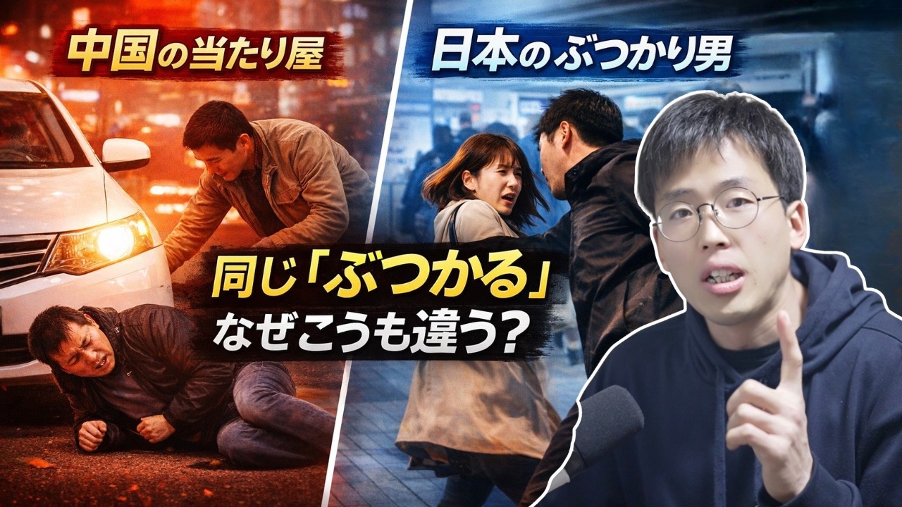ぶつかるだけで去る男、その心理は何か 日中で見えた決定的な違い