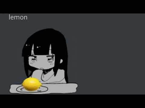 Kaai Yuki eats a lemon