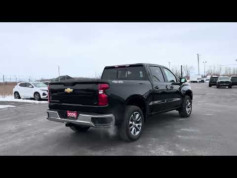 2026 Chevrolet Silverado 1500 Crew Cab Short Box 4-Wheel Drive LT in Black for sale at Lally Chevrolet Ltd. in Tilbury, ON