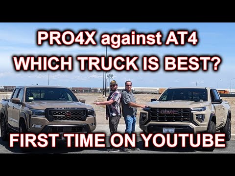 IS THE 2023 NISSAN FRONTIER PRO4X A BETTER TRUCK? PRO4X VS CANYON AT4   REVIEW.