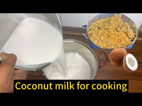 How to make Nigerian coconut milk for cooking| Creamy coconut milk recipe