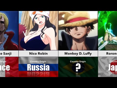 One Piece Characters Country of Origin