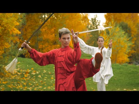 🔴 Tai chi (太极) with kantele, performed by Yu. Smirnova and M. Dedovets. Music by Timo Väänänen.