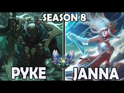 Pyke Support vs Janna - Ranked Diamond Korea *New Champion*