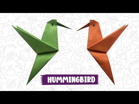 How to make a paper Hummingbird | Origami Hummingbird