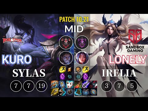 KT Kuro Sylas vs SB Lonely Irelia Mid - KR Patch 10.21