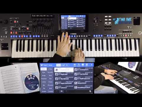 #034 Autumn Leaves Instrumental helmut eder on yamaha genos | learn to play the keyboard