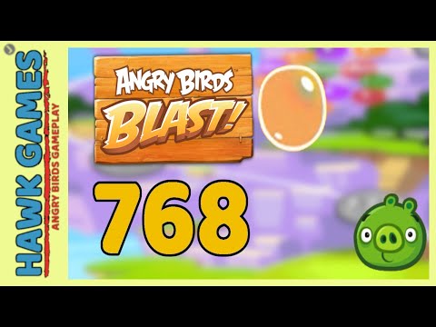 Angry Birds Blast Level 768 - 3 Stars Walkthrough, No Boosters