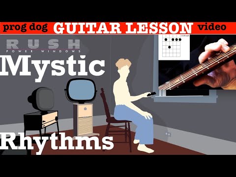 RUSH "Mystic Rhythms" GUITAR LESSON [Power Windows]
