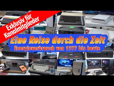 Zeitreise von 1977 bis heute - Energieverbrauch Videospielkonsolen und PCs