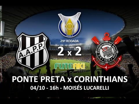 Melhores momentos  Ponte Preta 2 x 2 Corinthians pela 29ª rodada do Brasileirão 2015