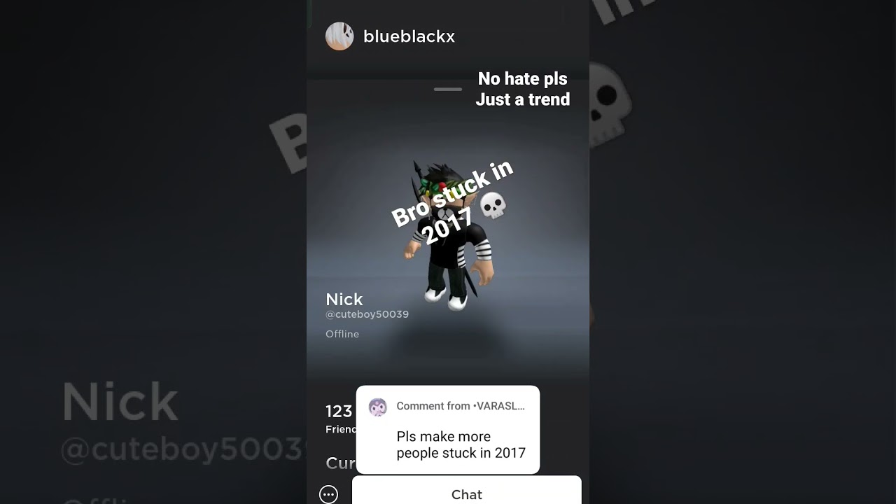 Bro stuck in 2017 PT2 #trend #roblox  #funny  #2017 #youtube #shorts