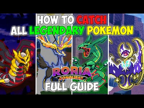 How To Catch All Legendary Pokemon in Pokemon Brick Bronze | Roria Conquest [Roblox]