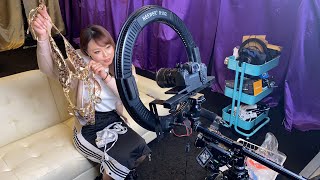 只今動画の撮影中。