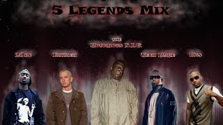 5 Legends MIX (2Pac, Eminem, Biggie, Tech N9ne & Nas)