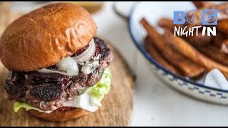 Festive Venison Burgers and Chips | Big Night In