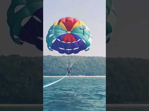 paraselling ride at tsunami beach ⛱️🏖️