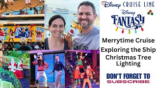 Disney Fantasy Very Merrytime Cruise - Exploring the Ship and Christmas Tree Lighting