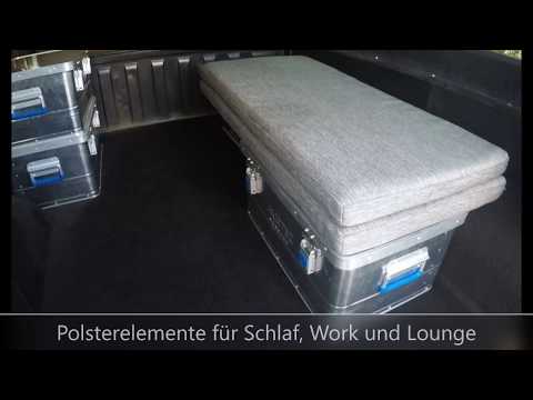 Projekt CUBUS: Bodenaufbau + Verlegung Teppich innen