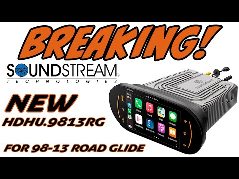 HUGE NEWS! Soundstream HDHU.9813RG Headunit for 1998 - 2013 Harley Davidson Road Glide