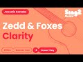 Zedd Foxes Clarity Lower Key Acoustic Karaoke