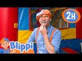 Blippi Visits Amy S Playground Exercise Blippi Kids Playground Educational Videos For Kids