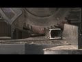 Cutting Aluminium with a circular wood saw - YouTube