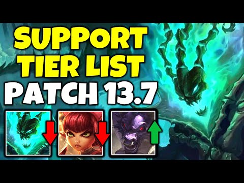New Support Tier List Patch 13.7 (Skin Giveaway) - League of Legends