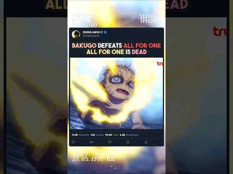 ALL FOR ONE EST MORT | MHA Final Season 8 |#myheroacademia #edit #amv #mha #anime #mangaedit