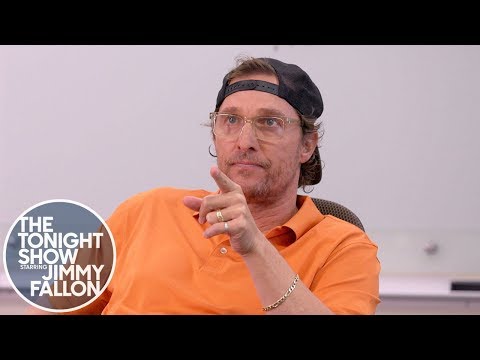 ジミーはオースティン大学のマシュー・マコノヒー教授から個人レッスンを受ける (Jimmy Gets a Private Lesson from Professor Matthew McConaughey at UT Austin)