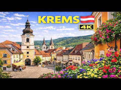 Krems, Austria 🇦🇹 Walking Tour 4K | Stunning Old Town