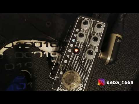 Mooer Preamp 008 Cali Mark (Mesa Boogie Mark) test by power amp Laney (camera sound)