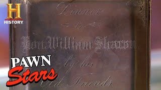 CRAZY HIGH ASKING PRICE for Antique Silver Menu (Season 13) | Pawn Stars